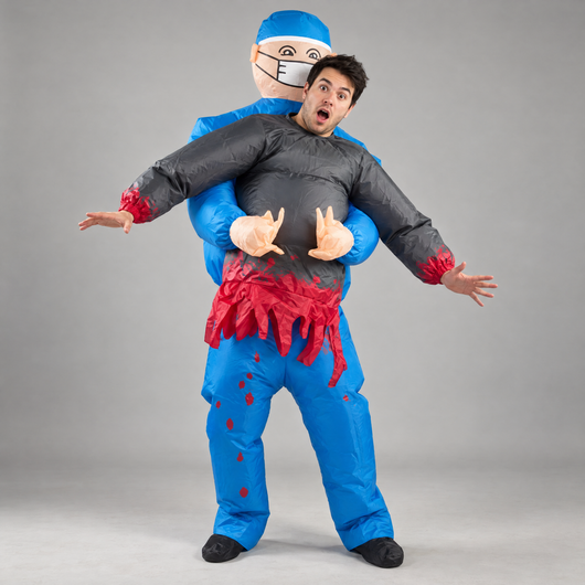 The Malpractice inflatable surgeon costume, front view
