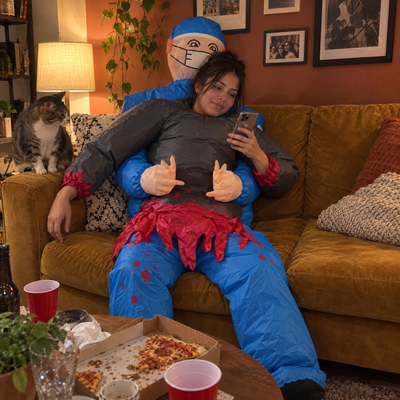 After the party, still in The Malpractice costume
