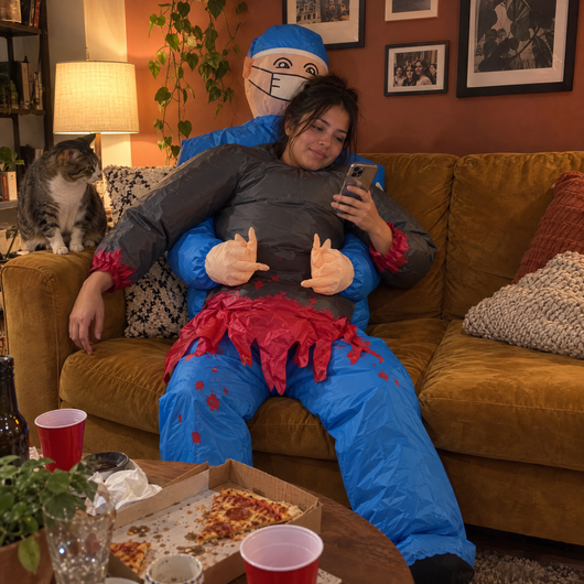 After the party, still in The Malpractice costume