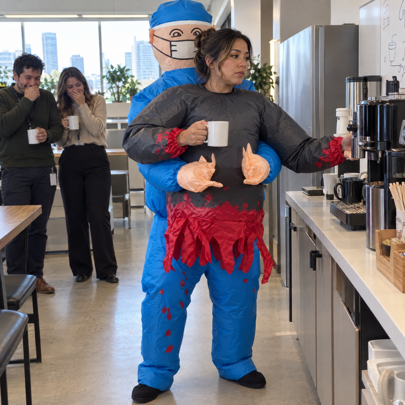 The Malpractice inflatable surgeon costume