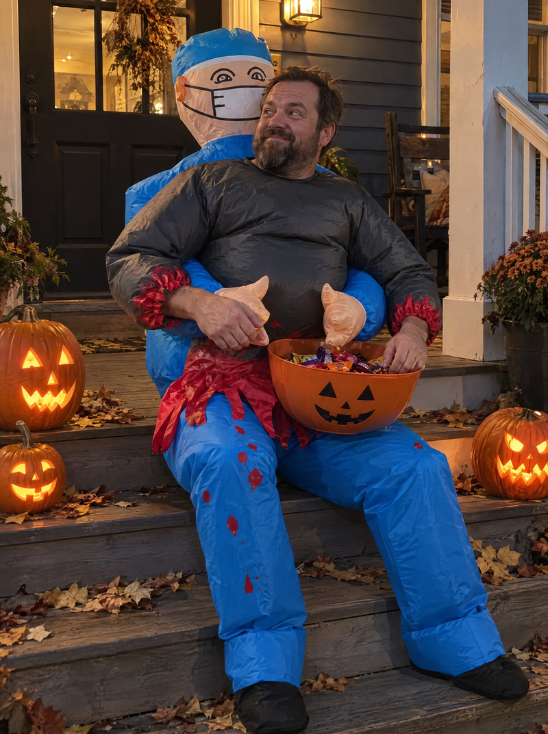 The Malpractice inflatable surgeon costume